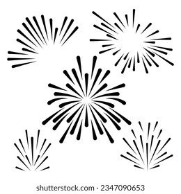 Fireworks vector design, eps 10