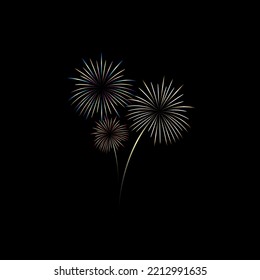 
fireworks vector graphics with various colors for various celebration events, new year, festivals, etc.