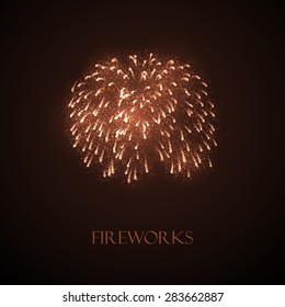 fireworks. vector holiday illustration of fireworks