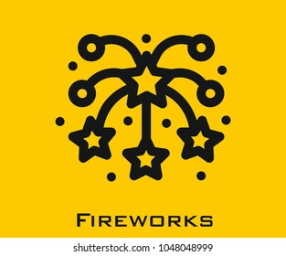 Fireworks vector icon