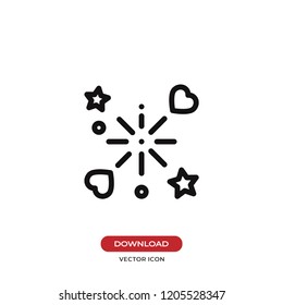 Fireworks vector icon