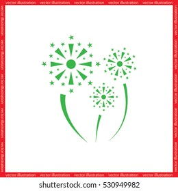 fireworks vector icon