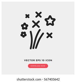 Fireworks vector icon