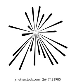 Ícone de vetor do Fireworks. Sinal de ilustração Banger. Símbolo de Frecracker. Ícone da Web do Firework.