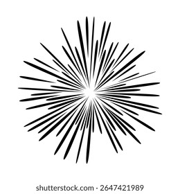 Ícone de vetor do Fireworks. Sinal de ilustração Banger. Símbolo de Frecracker. Ícone da Web do Firework.