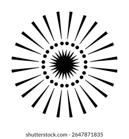 Ícone de vetor do Fireworks. Sinal de ilustração Banger. Símbolo de Frecracker. Ícone da Web do Firework.