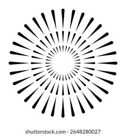 Ícone de vetor do Fireworks. Sinal de ilustração Banger. Símbolo de Frecracker. Ícone da Web do Firework.