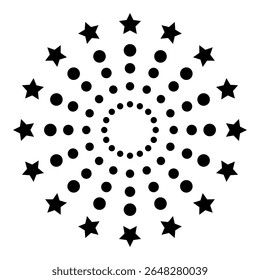 Ícone de vetor do Fireworks. Sinal de ilustração Banger. Símbolo de Frecracker. Ícone da Web do Firework.