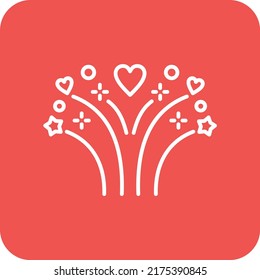 Fireworks vector icon. Can be used for printing, mobile and web applications.