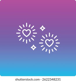 Icono de Vector de fuegos artificiales. Se puede utilizar para aplicaciones de impresión, móviles y de Web.