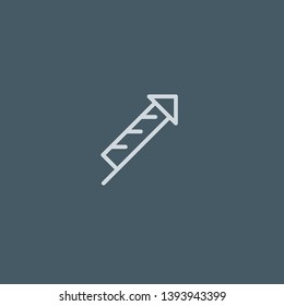 Fireworks vector icon. Fireworks concept stroke symbol design. Thin graphic elements vector illustration, outline pattern for your web site design, logo, UI. EPS 10.