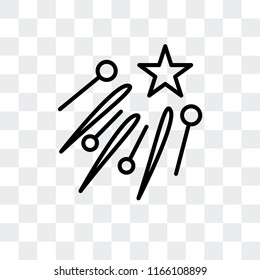 Fireworks vector icon isolated on transparent background, Fireworks logo concept