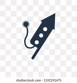 Fireworks vector icon isolated on transparent background, Fireworks transparency concept can be used web and mobile