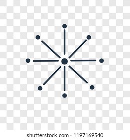 Fireworks vector icon isolated on transparent background, Fireworks transparency logo concept