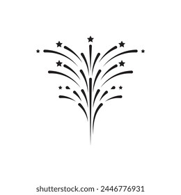 Fireworks vector illustration design template