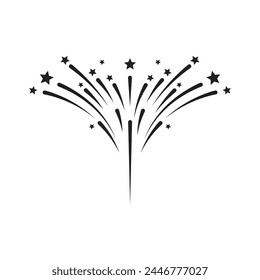 Fireworks vector illustration design template