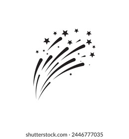 Fireworks vector illustration design template