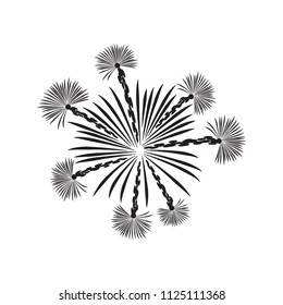 Fireworks vector illustration. Fireworks icon. Vector.