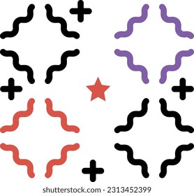 ilustración de fireworks Vector sobre un fondo transparente. Símbolos de calidad superior. Iconos vectoriales de color de línea para el concepto y el diseño gráfico.