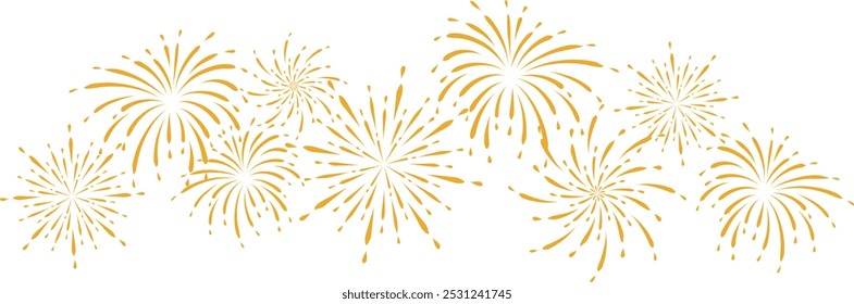 fireworks vector new year element background