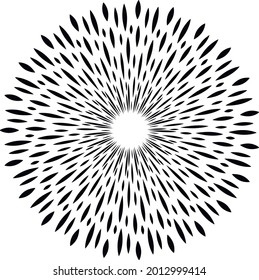 Fireworks. Vector texture on white background