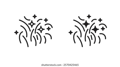 Fireworks vector web icons set