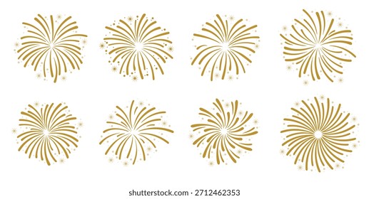 fogos de artifício branco fundo vetor ilustração