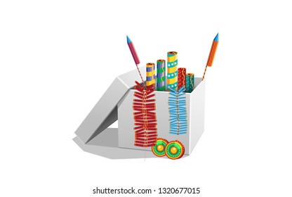 fireworks in the white box
