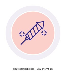 Fireworkscolor circle icon, vector, pixel perfect, illustrator file 