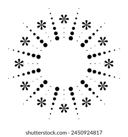 Fireworks.Vintage sunburst. Bursting sun rays.  Logotype or lettering design element. Radial sunset beams. Vector illustration.