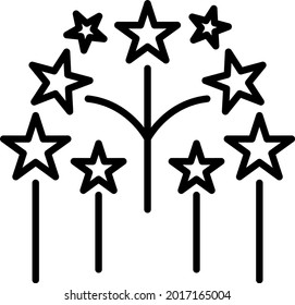 Diseño de iconos de la línea del vector de gusano de fuego
