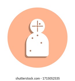 Firing range target badge icon. Simple glyph, flat vector of police icons for ui and ux, website or mobile application