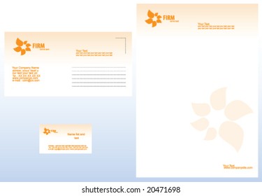 Firm. Corporative style. Vector.