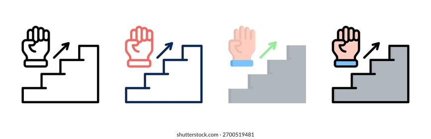 Firm Up icon set multiple style collection