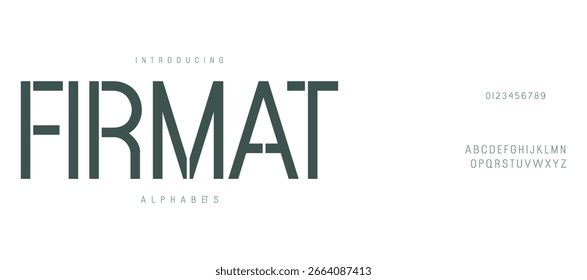 Firmart Modern alphabet letters font logo. Typography luxury minimal lettering fonts decorative wedding vintage retro logos. vector illustration