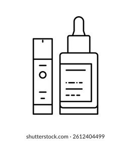 firming serum line icon vector. firming serum sign. isolated contour symbol black illustration