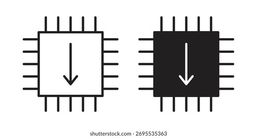Colección de ilustraciones de iconos de firmware. contorno de trazo editable y estilo plano
