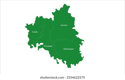 Firozabad District Tehsil map, Firozabad District, Uttar Pradesh State, Republic of India, Government of  Uttar Pradesh, Indian territory, Eastern India, politics, village, tourism