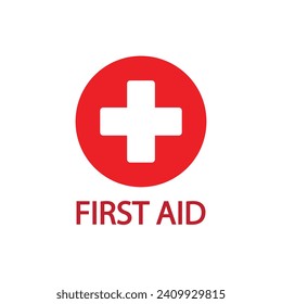 firs aid icon vector medical help icon 