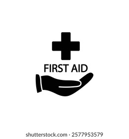 firs aid icon vector medical help icon 