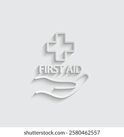 firs aid icon vector medical help icon 