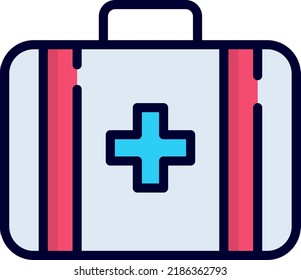 first aid bag icon, healthcare and medical icon.