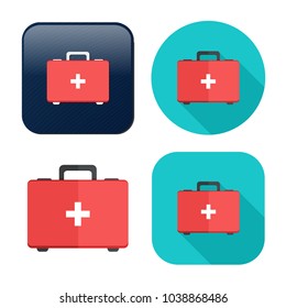 first aid bag icon - medical box - emergency icon - health care