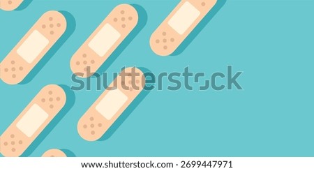 First Aid Bandage Pattern Background