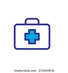 diseño de estilo de color de la caja de primeros auxilios