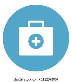 First Aid Box Flat Colored Icon
