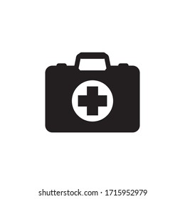 first aid box glyph style design