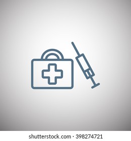First aid box icon