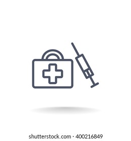 First aid box icon