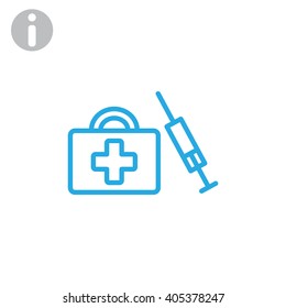 First aid box icon